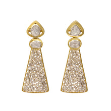 Load image into Gallery viewer, 2 CTW Diamond Polki Designer Dangle