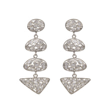 Load image into Gallery viewer, 3.10 CTW Diamond Polki Long Dangle Earrings