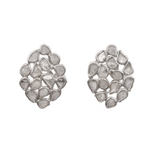 Load image into Gallery viewer, 1.20 CTW Diamond Polki Cluster Stud Earrings