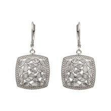 Load image into Gallery viewer, 1.50 CTW Diamond Polki Square Dangle Earring
