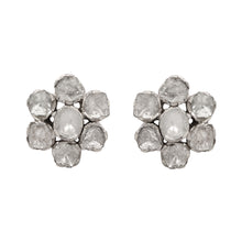 Load image into Gallery viewer, 0.70 CTW Diamond Polki Floral Stud Earring
