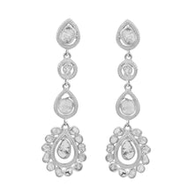 Load image into Gallery viewer, 2.70 CTW Diamond Polki Long Dangle Earrings