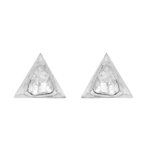 Load image into Gallery viewer, 1.20 CTW Diamond Polki Triangular Stud Earrings