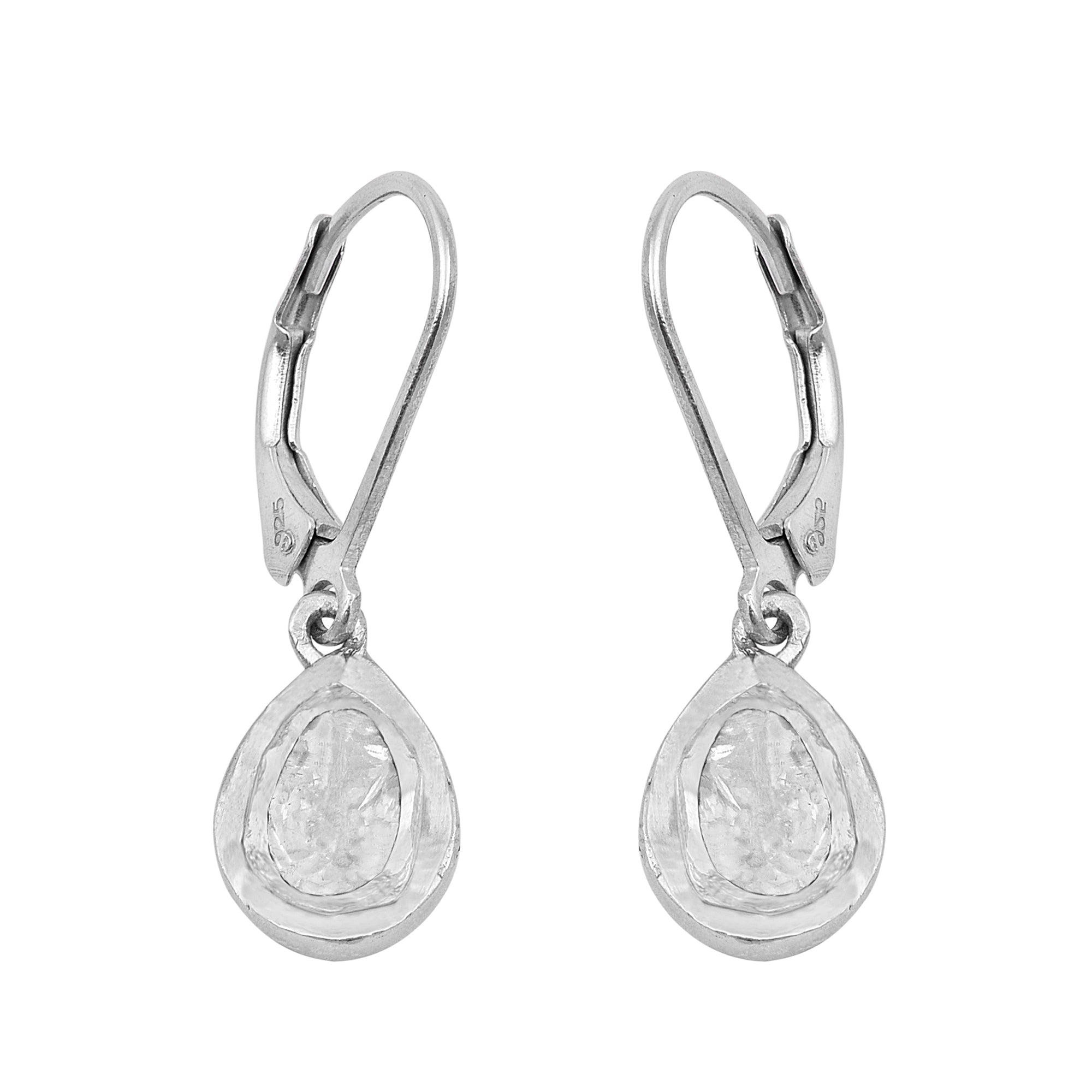 0.50 CTW Diamond Polki Dangles Earrings