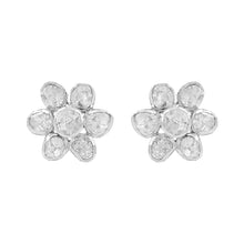 Load image into Gallery viewer, 0.50 CTW Diamond Polki Flower Stud Earrings