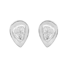 Load image into Gallery viewer, 0.50 CTW Diamond Polki Pear Solitaire Stud Earrings