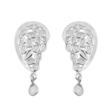 Load image into Gallery viewer, 1 CTW Diamond Polki Half Heart Dangles Earrings