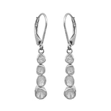 Load image into Gallery viewer, 1.00 CTW Diamond Polki 925 Sterling Silver Earrings