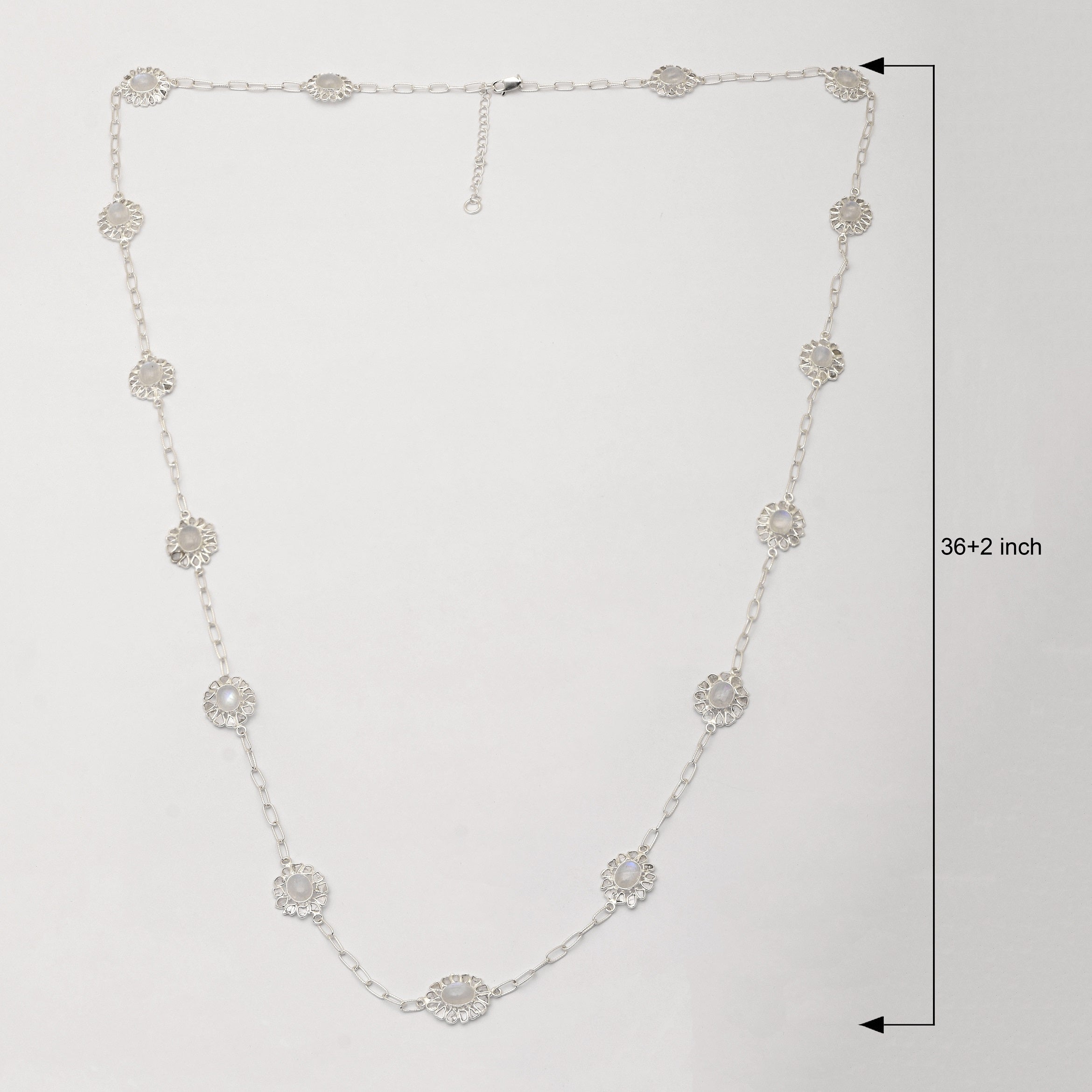8.50 CTW Diamond Polki Moonstone Necklace