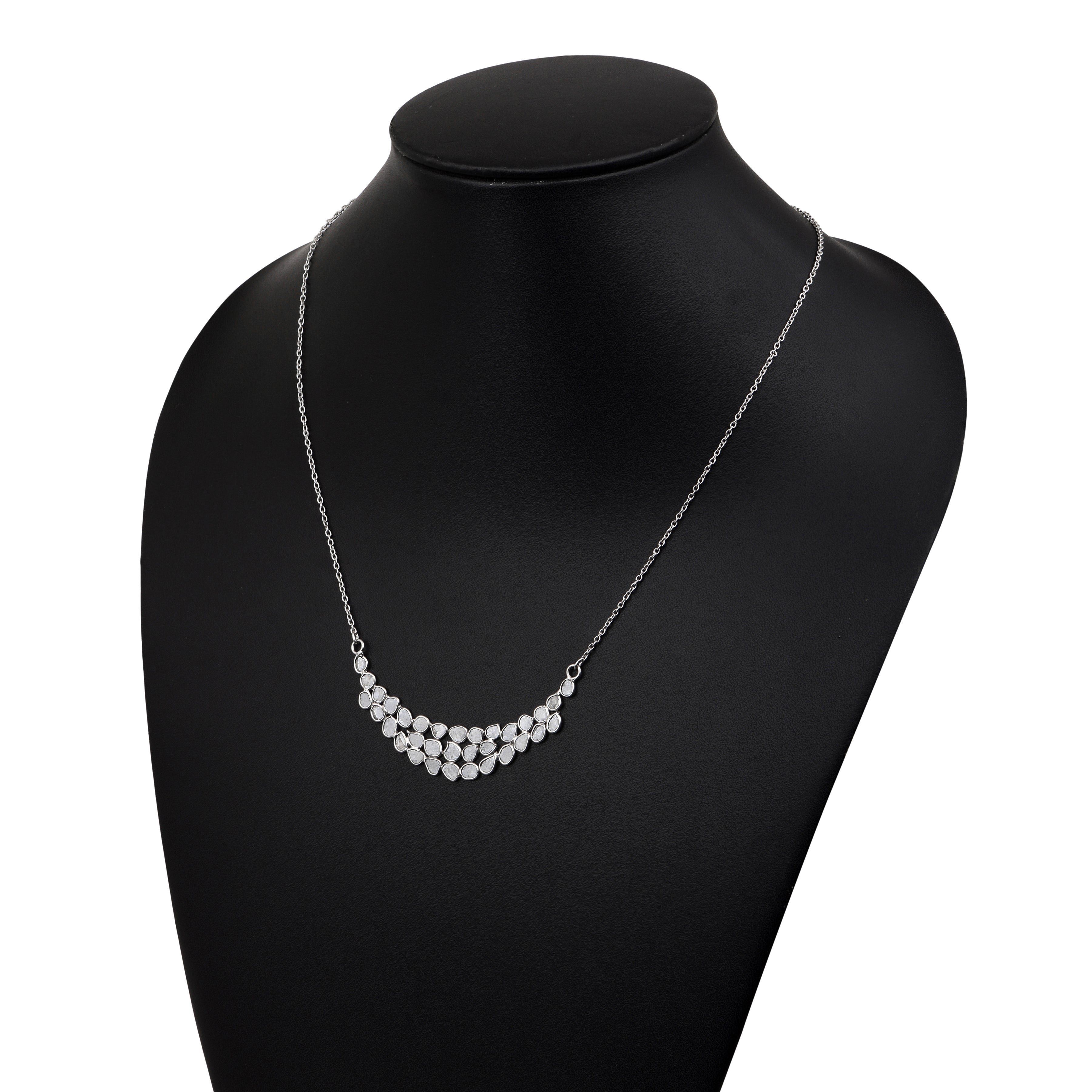 2.50 CTW Diamond Polki Necklace