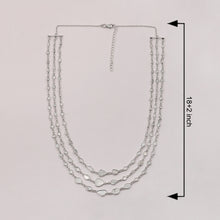Load image into Gallery viewer, 22 CTW Diamond Polki Multi Layer Chain Necklace