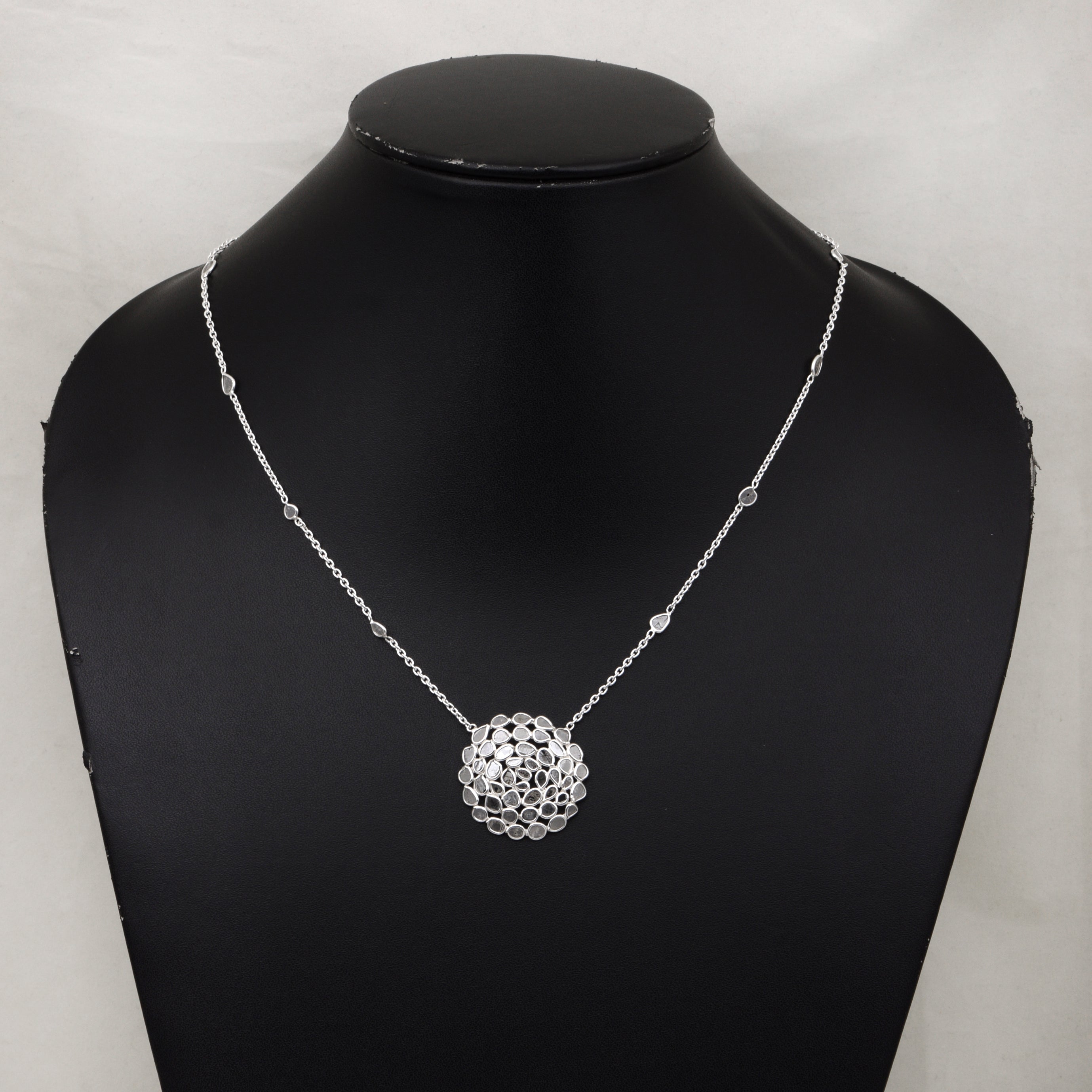 4 CTW Diamond Polki Necklace