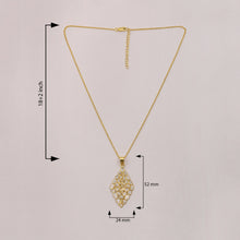 Load image into Gallery viewer, 2.50 CTW Diamond Polki Geometric Pendant Necklace
