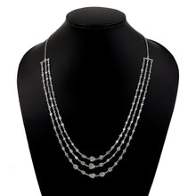 Load image into Gallery viewer, 22 CTW Diamond Polki Multi Layer Chain Necklace