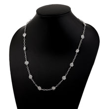 Load image into Gallery viewer, 22 CTW Diamond Polki Flower Chain Necklace