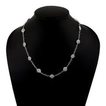 Load image into Gallery viewer, 5.50 CTW Diamond Polki Flower Chain Necklace