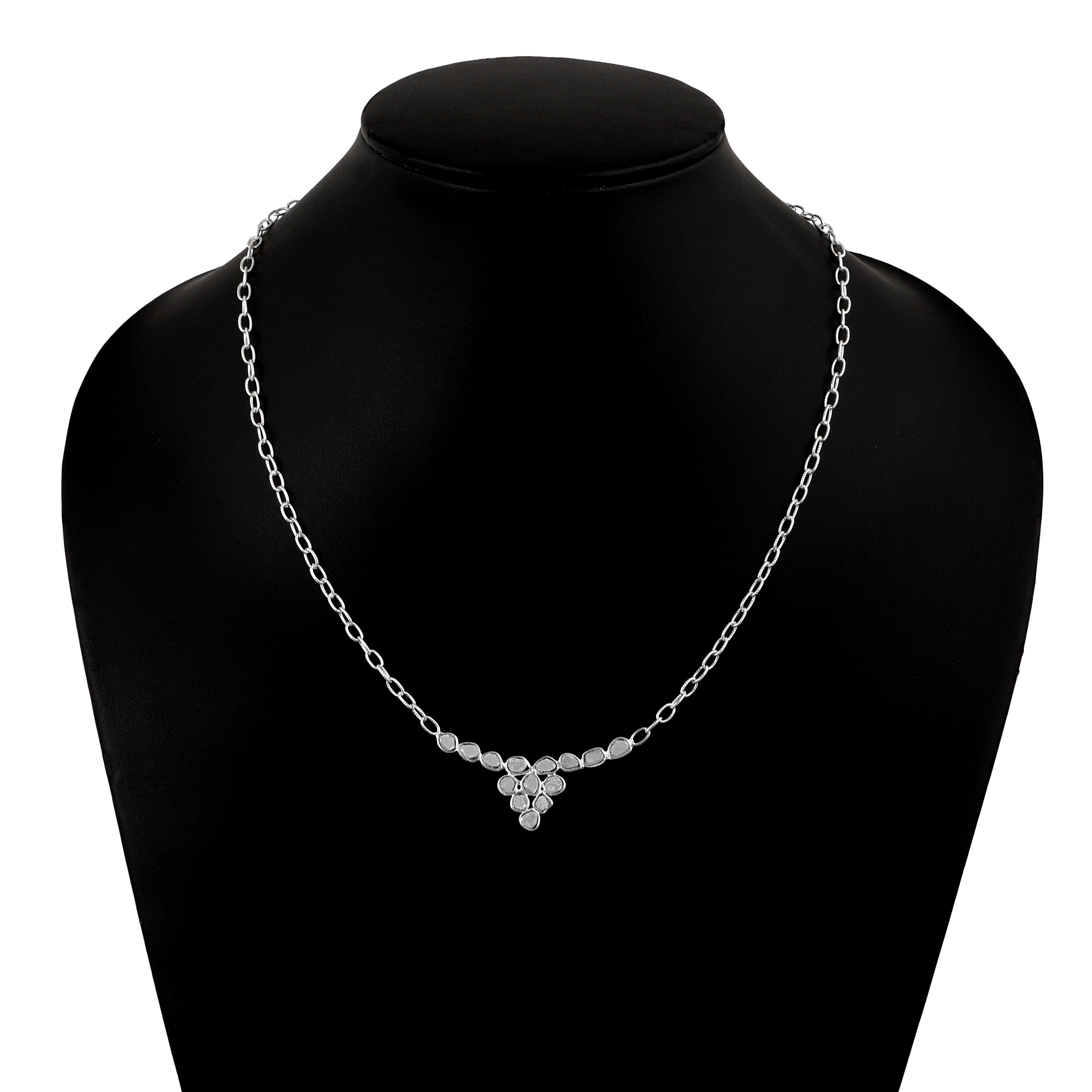 2.50 CTW Diamond Polki Classic Necklace