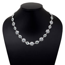Load image into Gallery viewer, 14 CTW Diamond Polki Emerald Blue Topaz Necklace