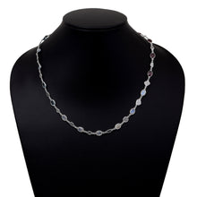 Load image into Gallery viewer, 4 CTW Diamond Polki Moonstone Ruby Blue Topaz Necklace