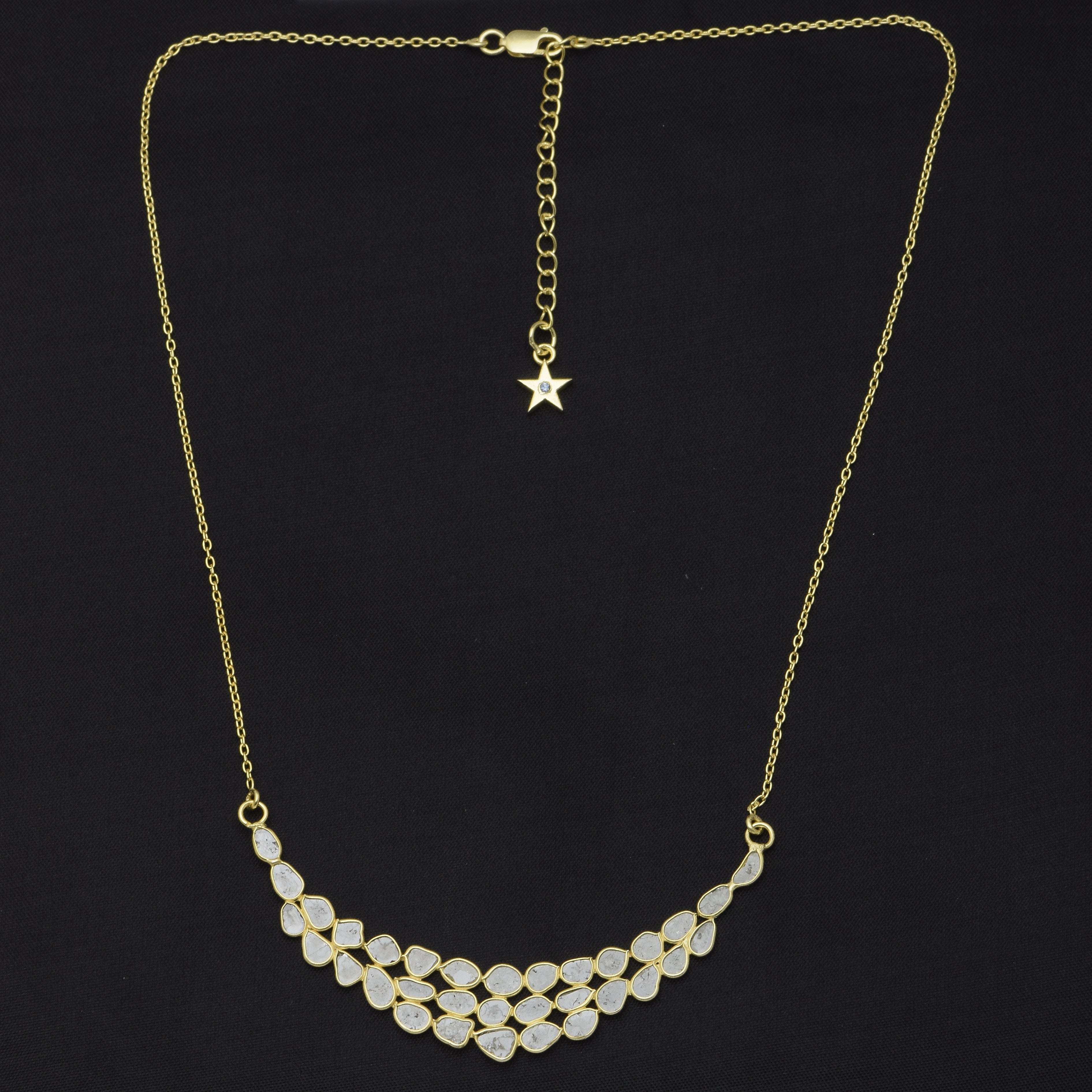 5 CTW Diamond Polki Necklace