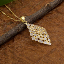 Load image into Gallery viewer, 2.50 CTW Diamond Polki Geometric Pendant Necklace