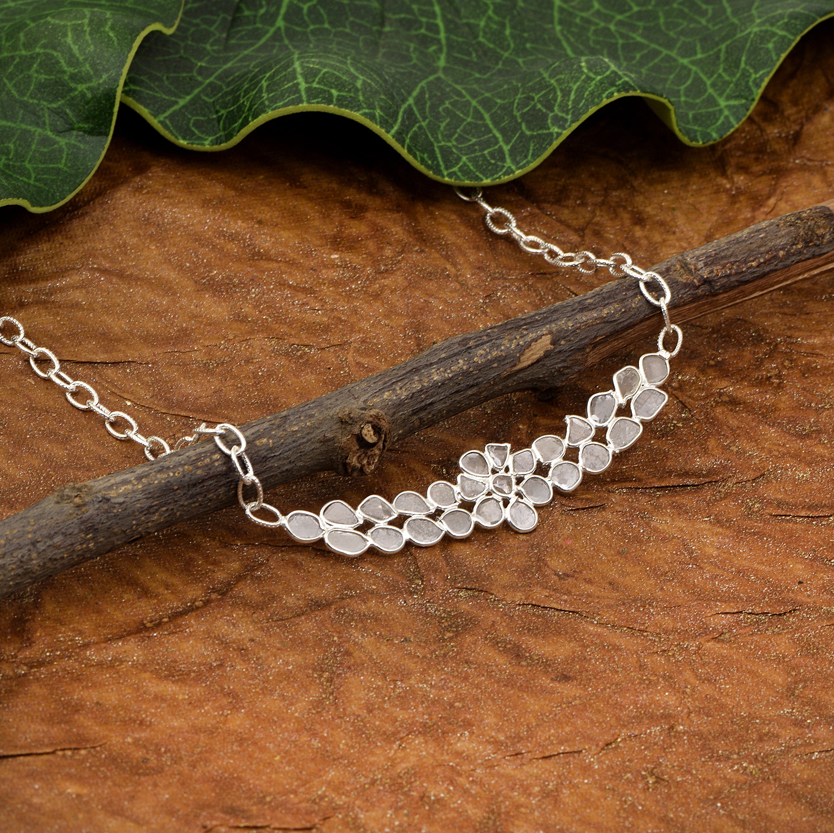 2.50 CTW Diamond Polki Classic Necklace