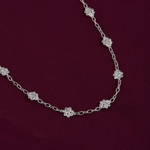 Load image into Gallery viewer, 5.50 CTW Diamond Polki Flower Chain Necklace