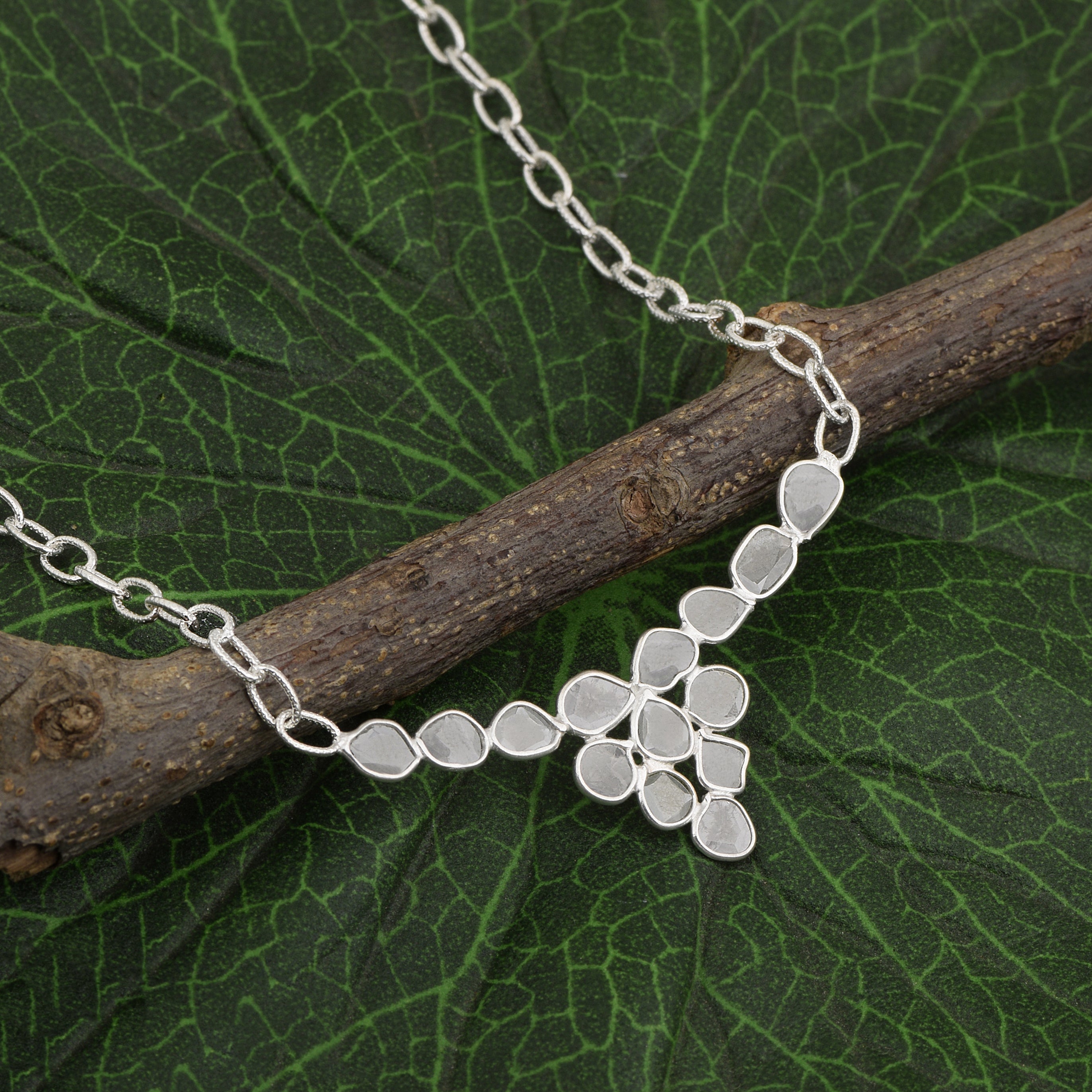 2.50 CTW Diamond Polki Classic Necklace