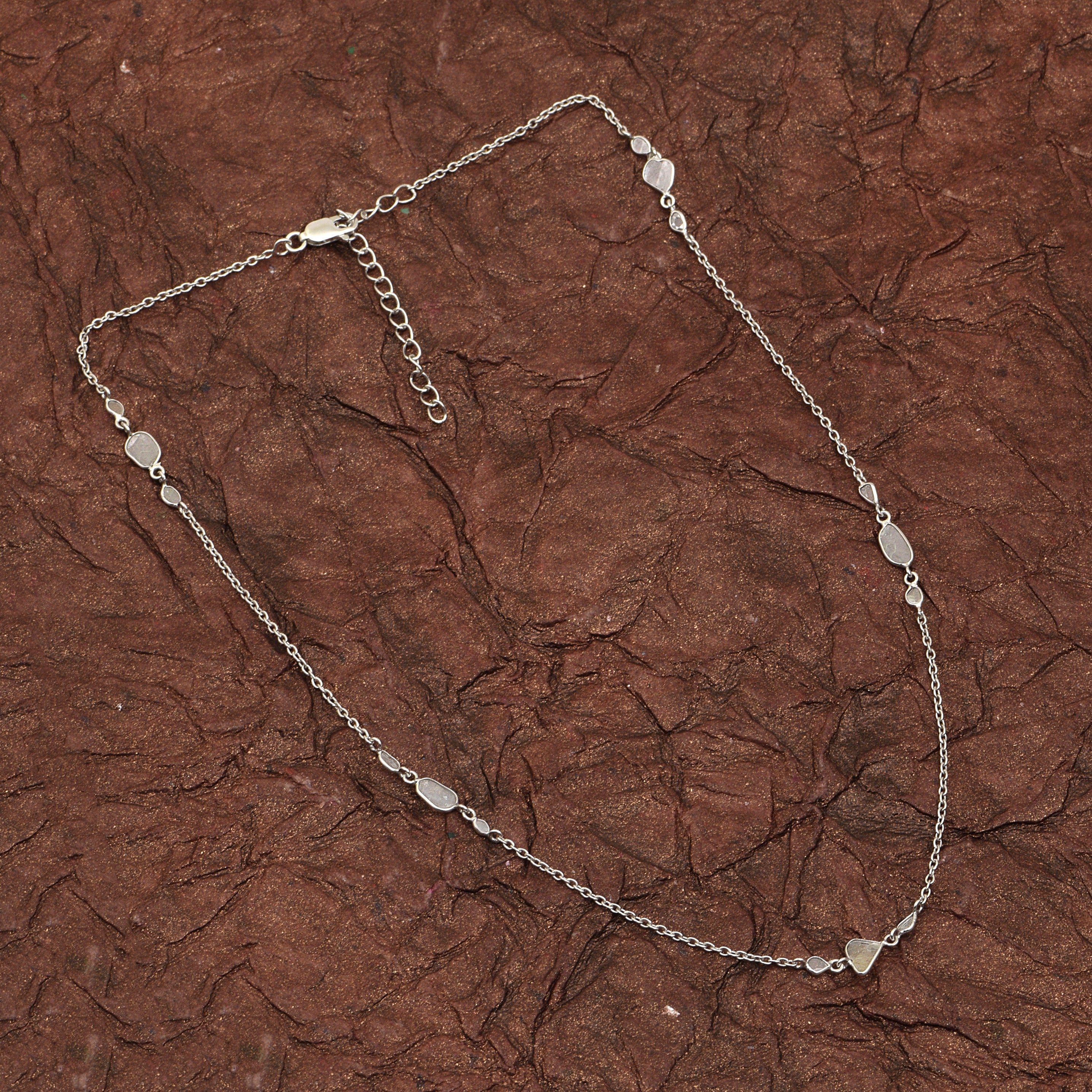 2 CTW Diamond Polki Chain Necklace