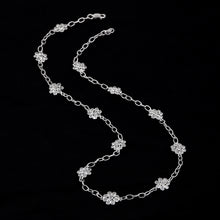 Load image into Gallery viewer, 5.50 CTW Diamond Polki Flower Chain Necklace