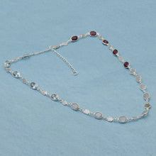 Load image into Gallery viewer, 4 CTW Diamond Polki Moonstone Ruby Blue Topaz Necklace