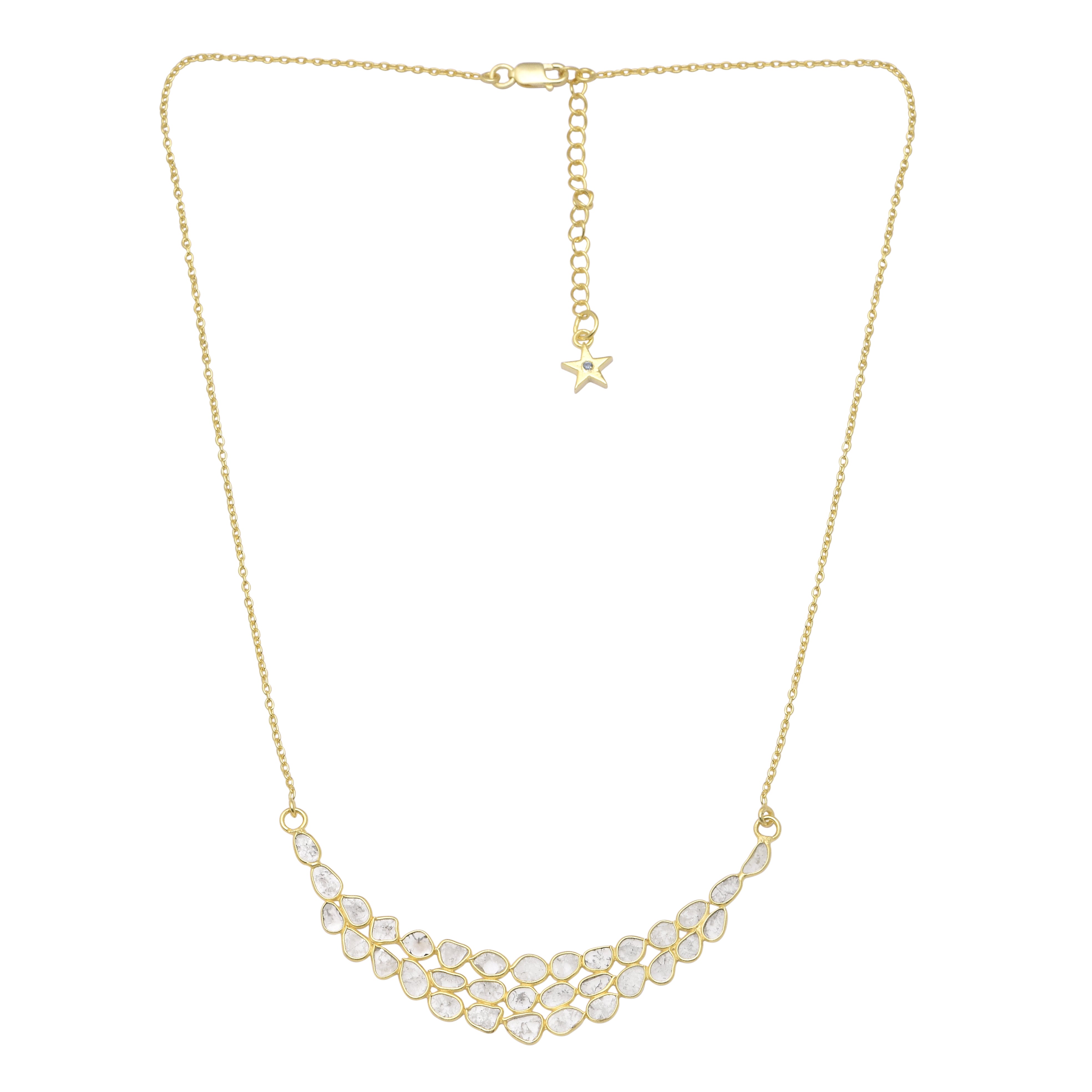 5 CTW Diamond Polki Necklace