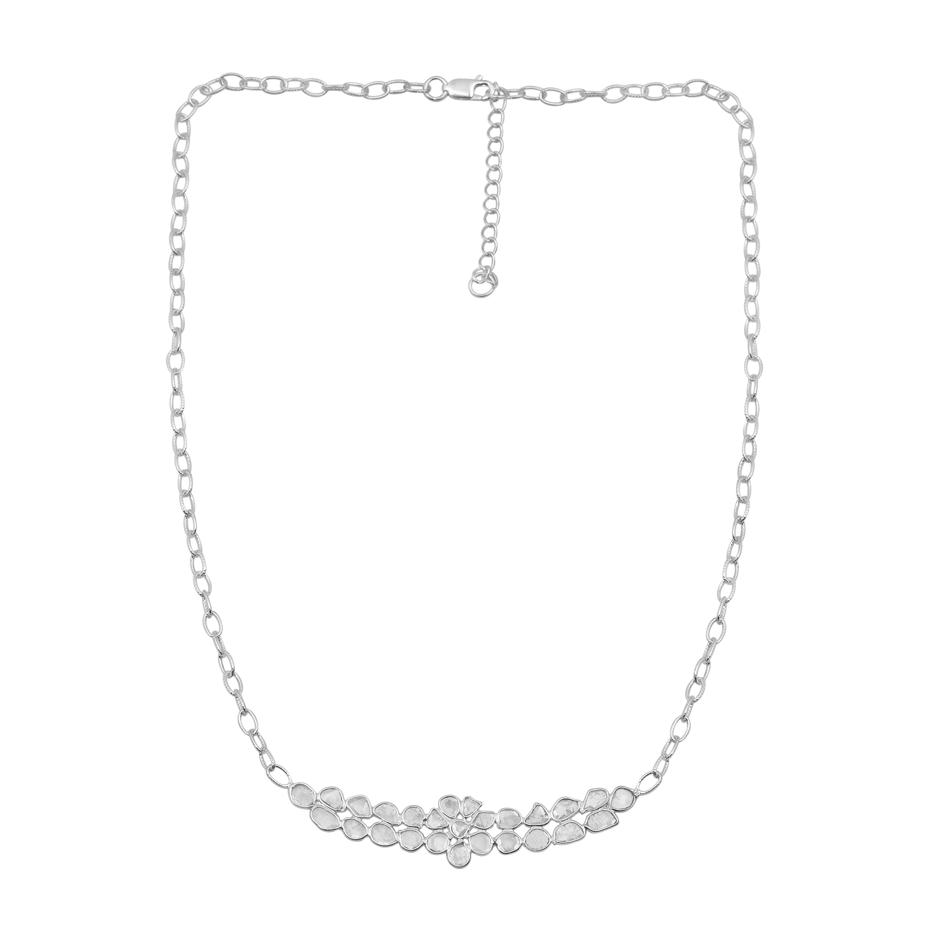 2.50 CTW Diamond Polki Classic Necklace