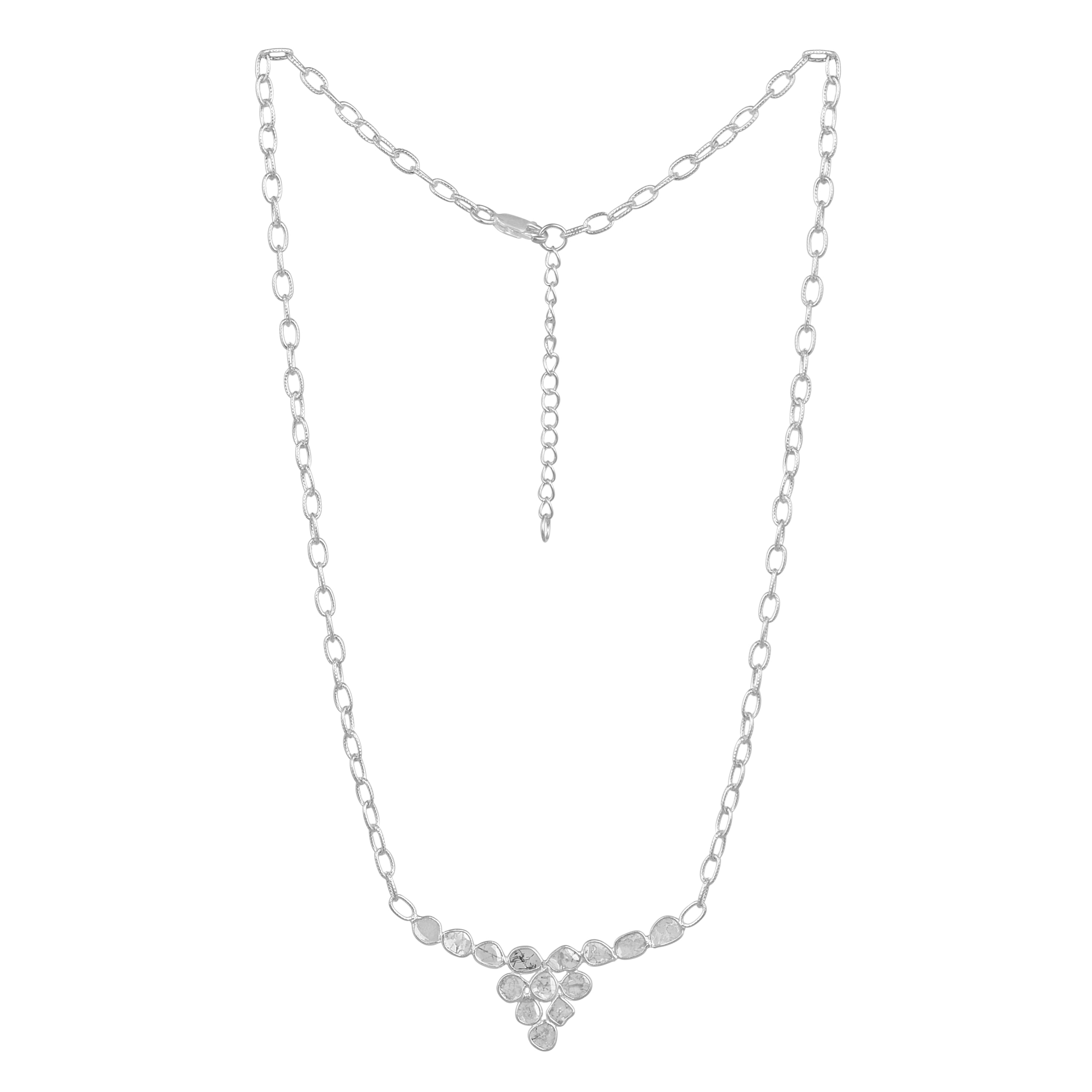 2.50 CTW Diamond Polki Classic Necklace