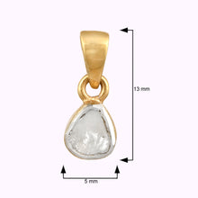 Load image into Gallery viewer, 0.35 CTW Diamond Polki Solitaire Pendant