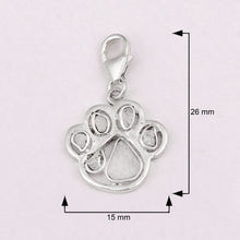 Load image into Gallery viewer, 0.25 CTW Diamond Polki Paw Charm Pendant