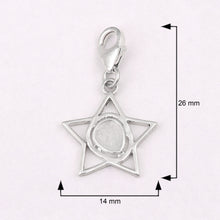 Load image into Gallery viewer, 0.15 CTW Diamond Polki Star Charm Pendant