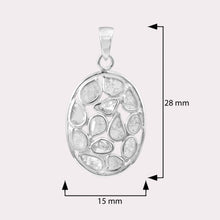 Load image into Gallery viewer, 0.50 CTW Diamond Polki Oval Shape Pendant