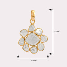 Load image into Gallery viewer, 2.0 CTW Diamond Polki Floral Pendant
