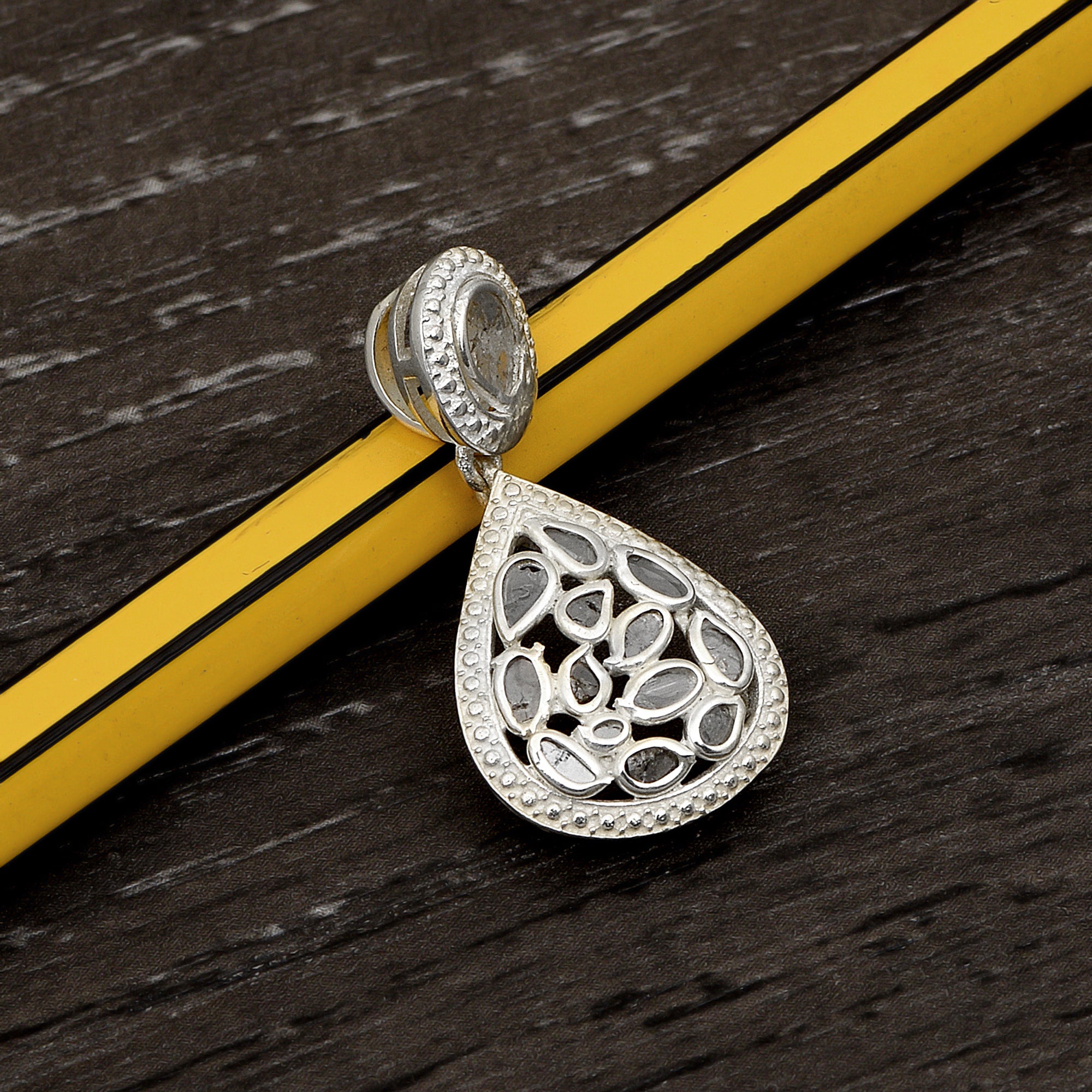 1 CTW Diamond Polki Small Pendant