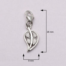 Load image into Gallery viewer, 0.10 CTW Diamond Polki Leaf Charm Pendant