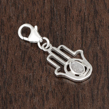 Load image into Gallery viewer, 0.15 CTW Diamond Polki Hamsa Charm Pendant