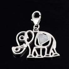 Load image into Gallery viewer, 0.15 CTW Diamond Polki Elephant Charm Pendant