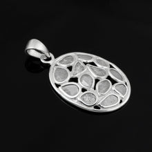Load image into Gallery viewer, 0.50 CTW Diamond Polki Oval Shape Pendant