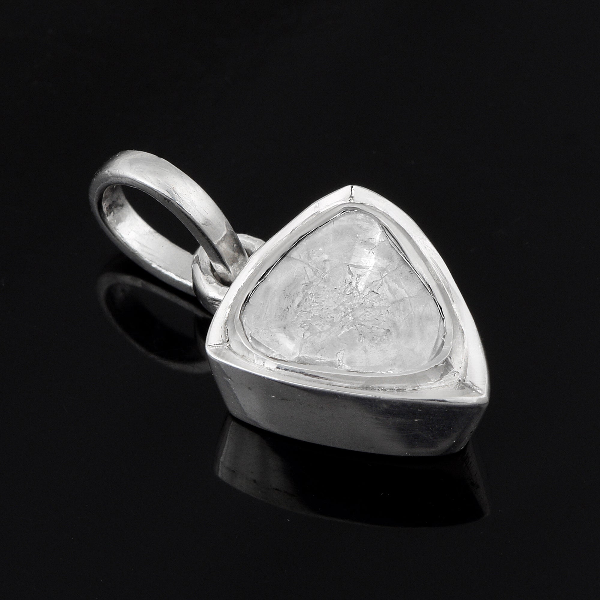 1.0 CTW Diamond Polki Trillion Pendant