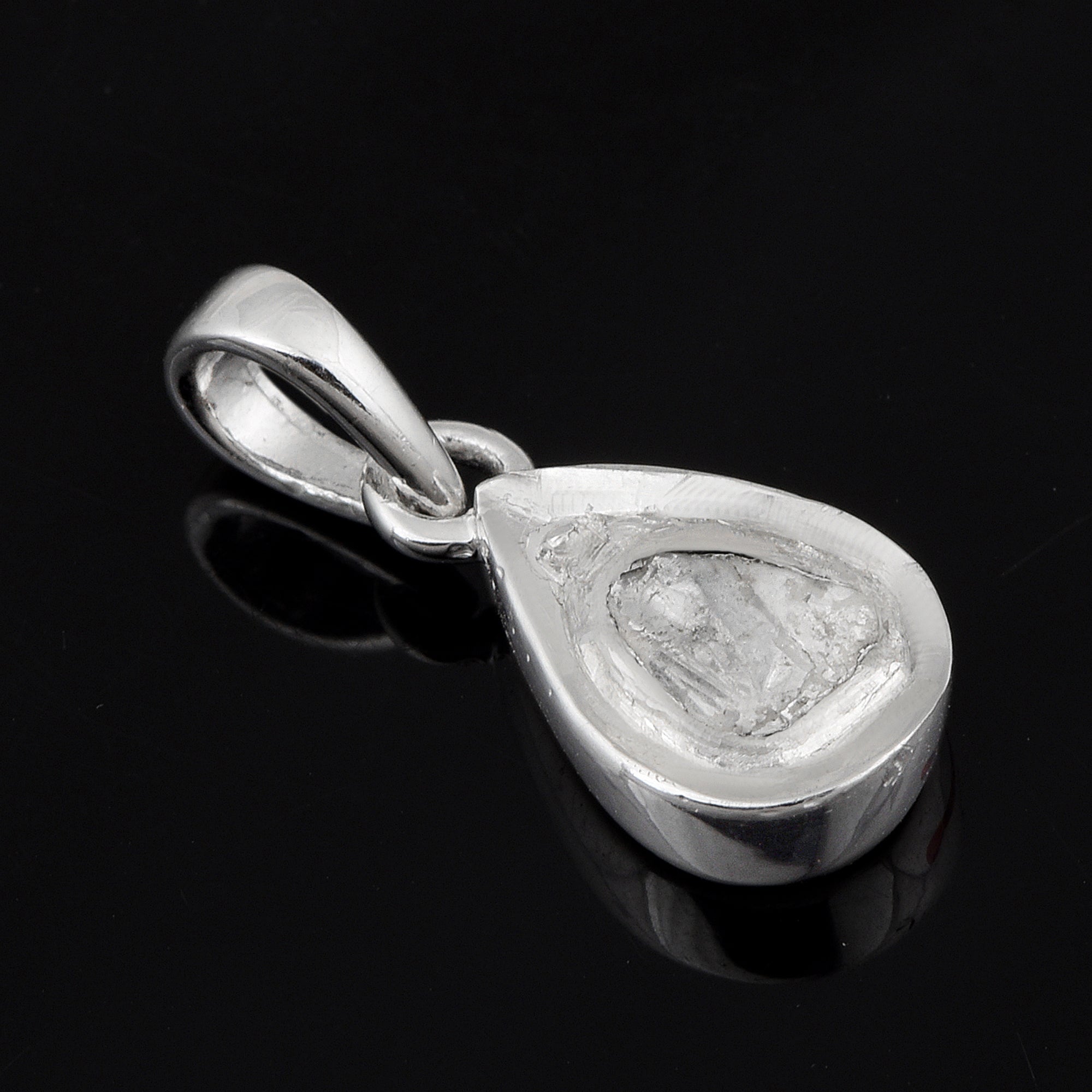 0.35 CTW Diamond Polki Solitaire Pendant