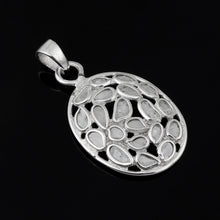 Load image into Gallery viewer, 1.00 CTW Diamond Polki Oval Pendant