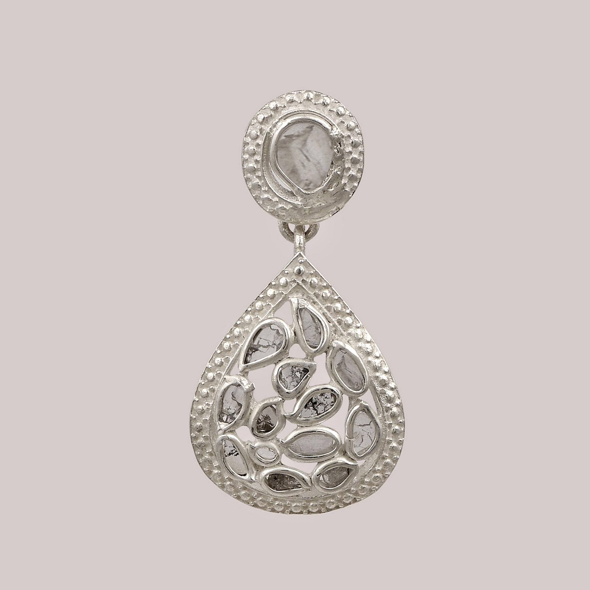 1 CTW Diamond Polki Small Pendant