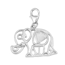 Load image into Gallery viewer, 0.15 CTW Diamond Polki Elephant Charm Pendant
