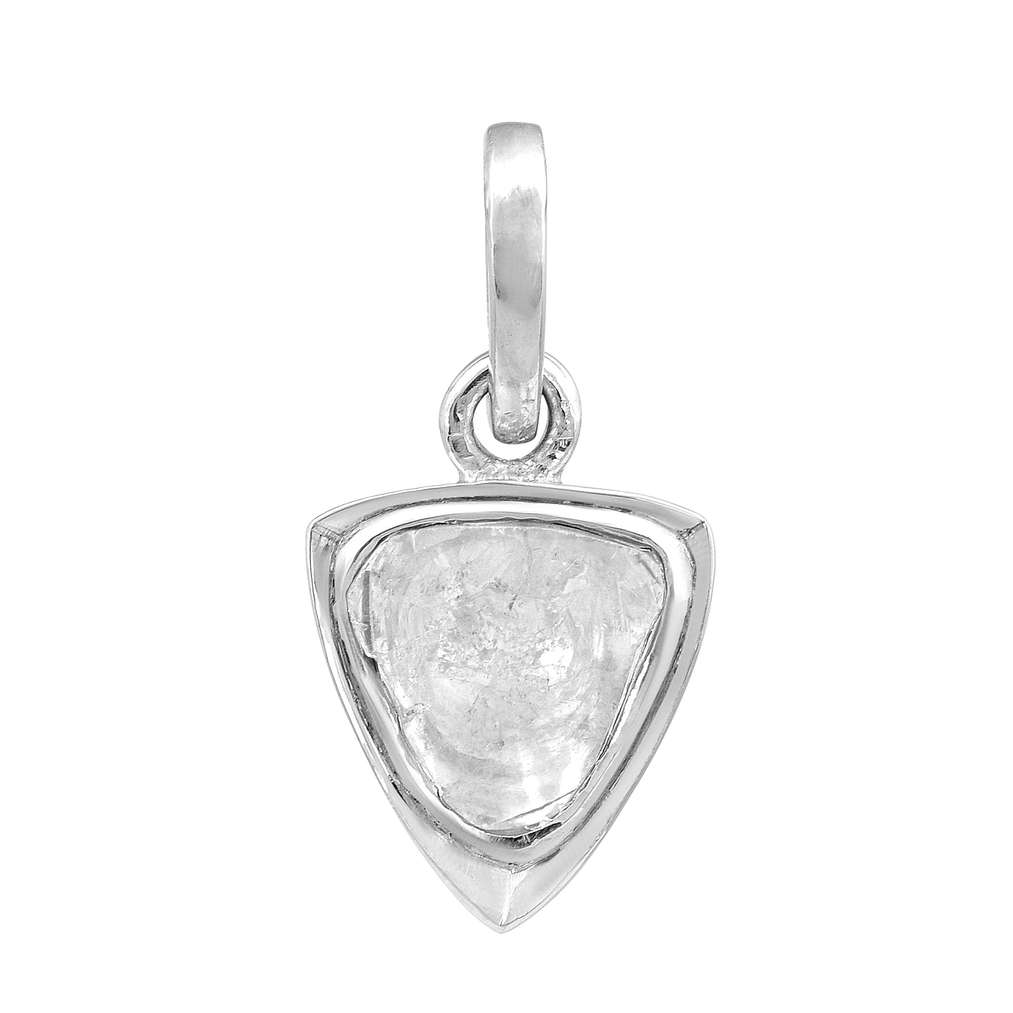 1.0 CTW Diamond Polki Trillion Pendant